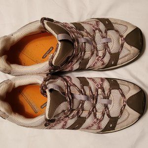 Size 7 Womens, Merrells Siren Sport, Hiking Shoes, Beige and Brown